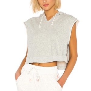 Free People X FP Movement Swoop Hoodie in Grey